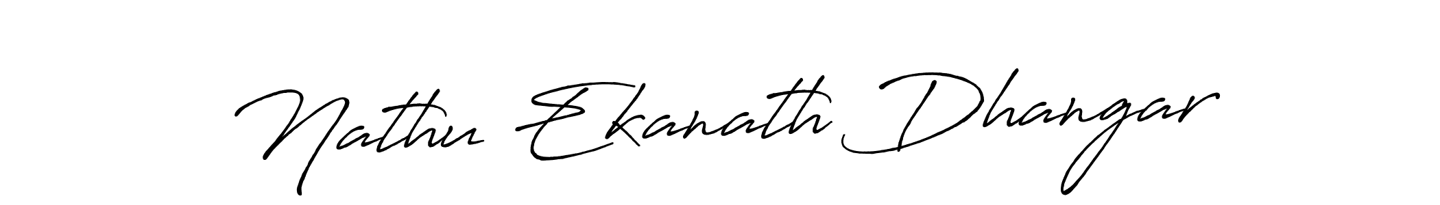Design your own signature with our free online signature maker. With this signature software, you can create a handwritten (Antro_Vectra_Bolder) signature for name Nathu Ekanath Dhangar. Nathu Ekanath Dhangar signature style 7 images and pictures png