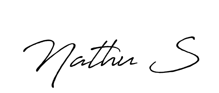 How to Draw Nathu S signature style? Antro_Vectra_Bolder is a latest design signature styles for name Nathu S. Nathu S signature style 7 images and pictures png