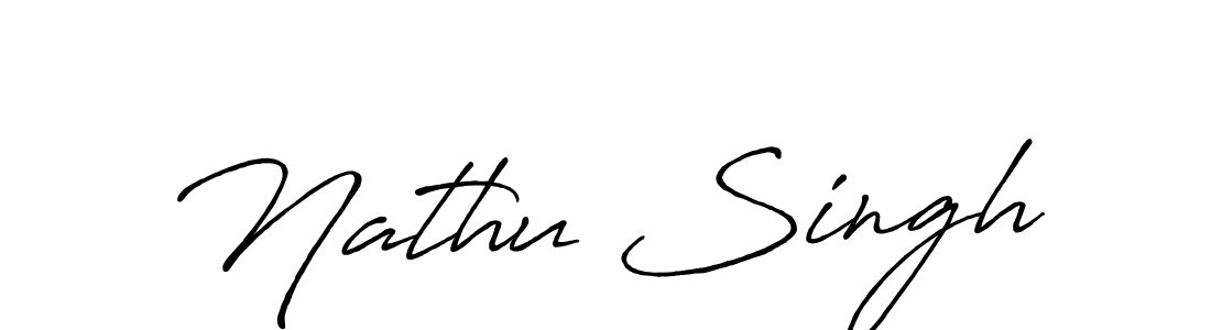 How to make Nathu Singh signature? Antro_Vectra_Bolder is a professional autograph style. Create handwritten signature for Nathu Singh name. Nathu Singh signature style 7 images and pictures png