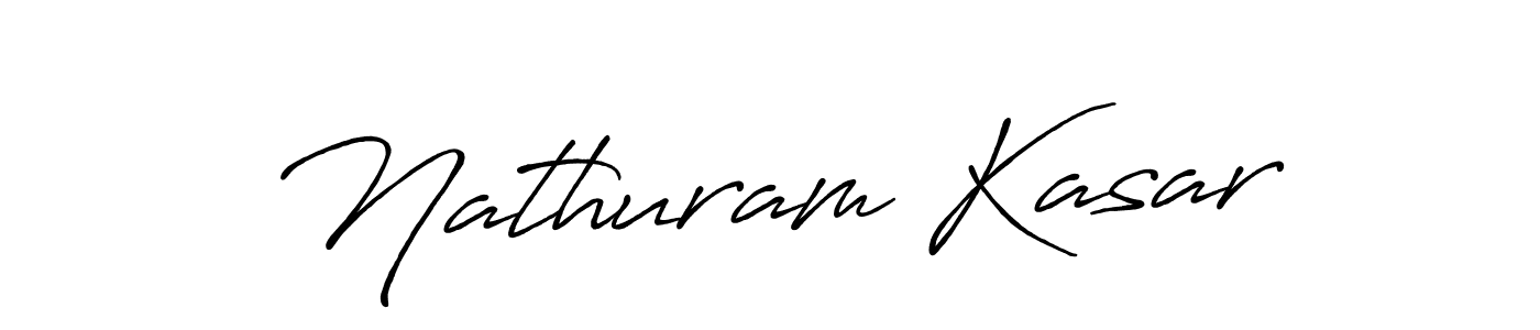 Design your own signature with our free online signature maker. With this signature software, you can create a handwritten (Antro_Vectra_Bolder) signature for name Nathuram Kasar. Nathuram Kasar signature style 7 images and pictures png