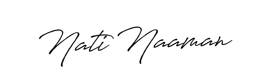 Also You can easily find your signature by using the search form. We will create Nati Naaman name handwritten signature images for you free of cost using Antro_Vectra_Bolder sign style. Nati Naaman signature style 7 images and pictures png