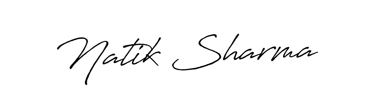Also You can easily find your signature by using the search form. We will create Natik Sharma name handwritten signature images for you free of cost using Antro_Vectra_Bolder sign style. Natik Sharma signature style 7 images and pictures png