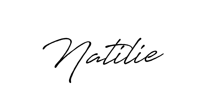Similarly Antro_Vectra_Bolder is the best handwritten signature design. Signature creator online .You can use it as an online autograph creator for name Natilie. Natilie signature style 7 images and pictures png