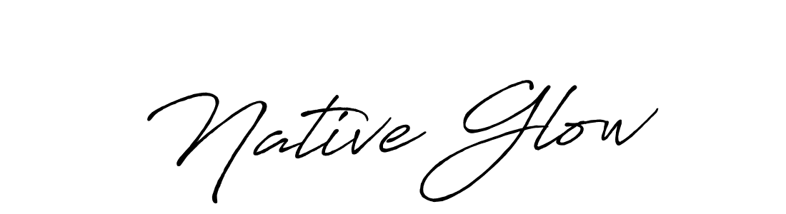 Similarly Antro_Vectra_Bolder is the best handwritten signature design. Signature creator online .You can use it as an online autograph creator for name Native Glow. Native Glow signature style 7 images and pictures png