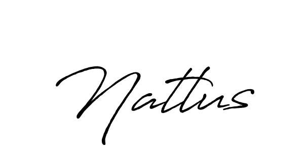 Design your own signature with our free online signature maker. With this signature software, you can create a handwritten (Antro_Vectra_Bolder) signature for name Natlus. Natlus signature style 7 images and pictures png