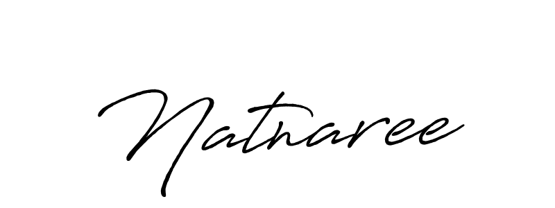 Make a beautiful signature design for name Natnaree. With this signature (Antro_Vectra_Bolder) style, you can create a handwritten signature for free. Natnaree signature style 7 images and pictures png