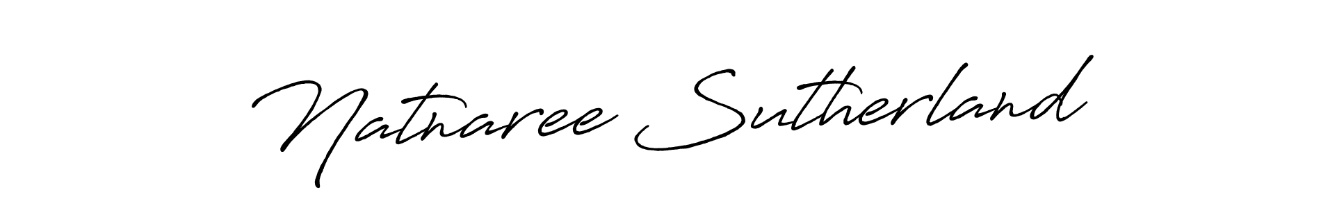 You should practise on your own different ways (Antro_Vectra_Bolder) to write your name (Natnaree Sutherland) in signature. don't let someone else do it for you. Natnaree Sutherland signature style 7 images and pictures png