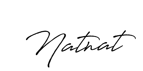 Also we have Natnat name is the best signature style. Create professional handwritten signature collection using Antro_Vectra_Bolder autograph style. Natnat signature style 7 images and pictures png