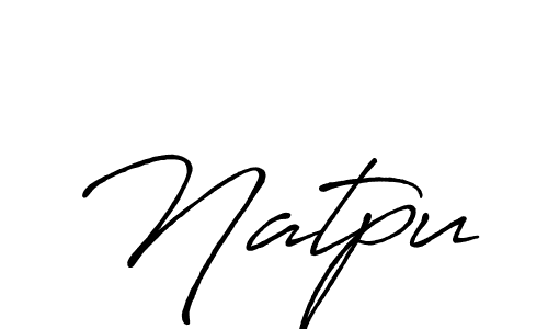 Also we have Natpu name is the best signature style. Create professional handwritten signature collection using Antro_Vectra_Bolder autograph style. Natpu signature style 7 images and pictures png