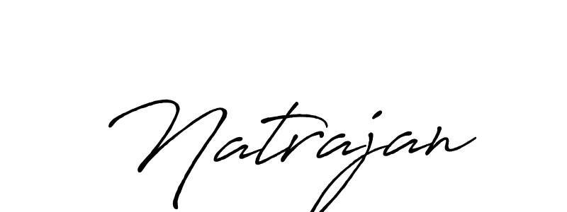 Also we have Natrajan name is the best signature style. Create professional handwritten signature collection using Antro_Vectra_Bolder autograph style. Natrajan signature style 7 images and pictures png