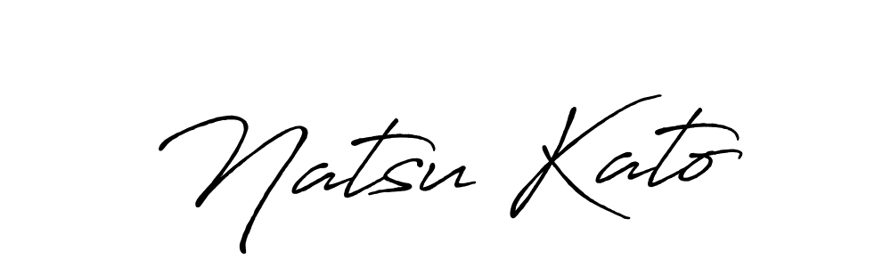 Design your own signature with our free online signature maker. With this signature software, you can create a handwritten (Antro_Vectra_Bolder) signature for name Natsu Kato. Natsu Kato signature style 7 images and pictures png