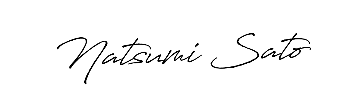 How to make Natsumi Sato name signature. Use Antro_Vectra_Bolder style for creating short signs online. This is the latest handwritten sign. Natsumi Sato signature style 7 images and pictures png