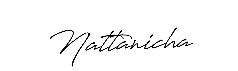 Antro_Vectra_Bolder is a professional signature style that is perfect for those who want to add a touch of class to their signature. It is also a great choice for those who want to make their signature more unique. Get Nattanicha name to fancy signature for free. Nattanicha signature style 7 images and pictures png