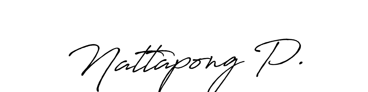 Also we have Nattapong P. name is the best signature style. Create professional handwritten signature collection using Antro_Vectra_Bolder autograph style. Nattapong P. signature style 7 images and pictures png