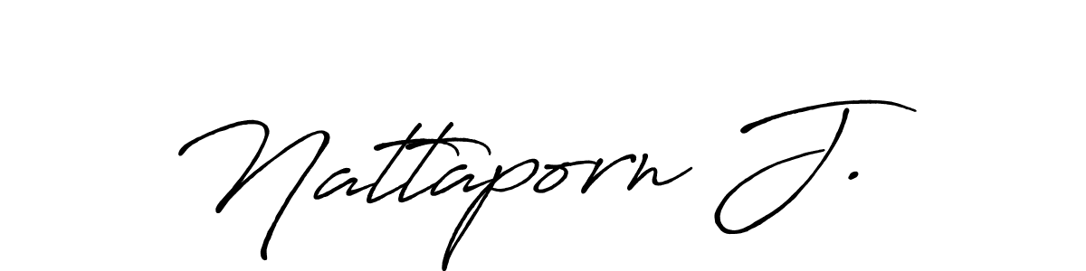 It looks lik you need a new signature style for name Nattaporn J.. Design unique handwritten (Antro_Vectra_Bolder) signature with our free signature maker in just a few clicks. Nattaporn J. signature style 7 images and pictures png