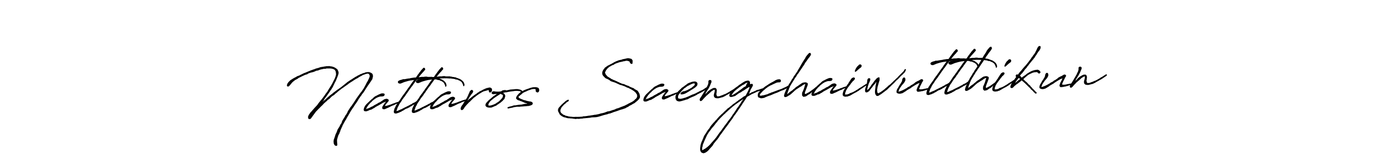 Also we have Nattaros Saengchaiwutthikun name is the best signature style. Create professional handwritten signature collection using Antro_Vectra_Bolder autograph style. Nattaros Saengchaiwutthikun signature style 7 images and pictures png