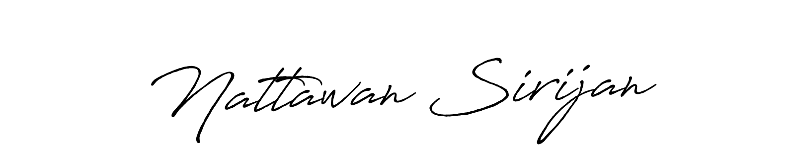 How to make Nattawan Sirijan signature? Antro_Vectra_Bolder is a professional autograph style. Create handwritten signature for Nattawan Sirijan name. Nattawan Sirijan signature style 7 images and pictures png