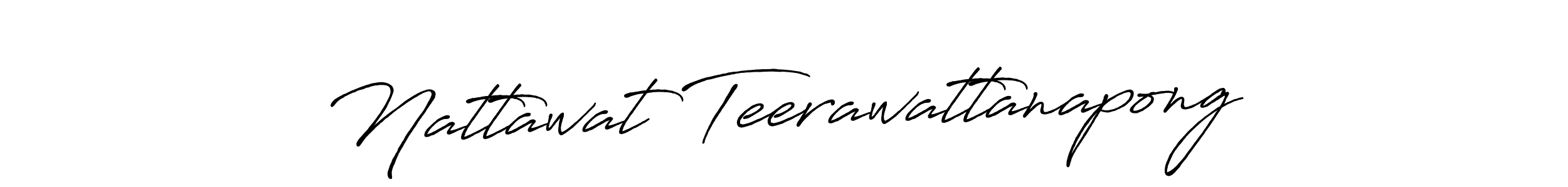 Design your own signature with our free online signature maker. With this signature software, you can create a handwritten (Antro_Vectra_Bolder) signature for name Nattawat Teerawattanapong. Nattawat Teerawattanapong signature style 7 images and pictures png