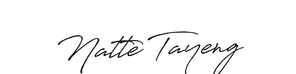 The best way (Antro_Vectra_Bolder) to make a short signature is to pick only two or three words in your name. The name Natte Tayeng include a total of six letters. For converting this name. Natte Tayeng signature style 7 images and pictures png