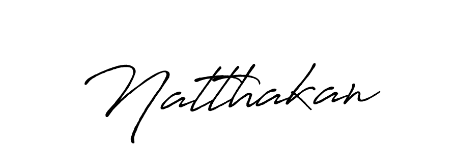 Design your own signature with our free online signature maker. With this signature software, you can create a handwritten (Antro_Vectra_Bolder) signature for name Natthakan. Natthakan signature style 7 images and pictures png