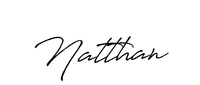 How to make Natthan name signature. Use Antro_Vectra_Bolder style for creating short signs online. This is the latest handwritten sign. Natthan signature style 7 images and pictures png