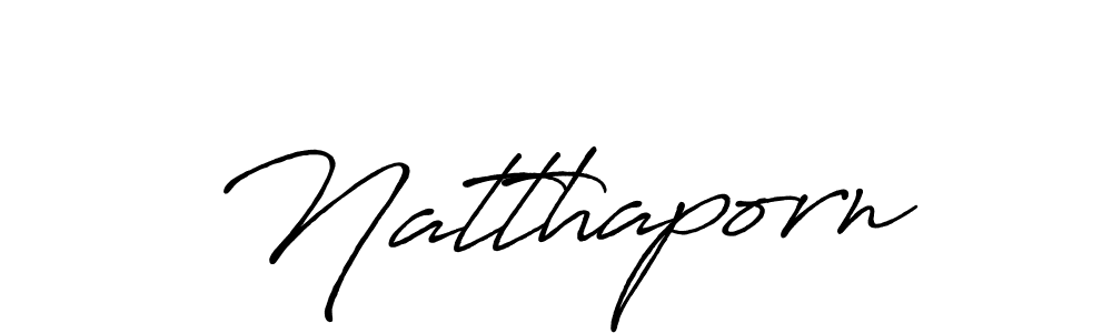Use a signature maker to create a handwritten signature online. With this signature software, you can design (Antro_Vectra_Bolder) your own signature for name Natthaporn. Natthaporn signature style 7 images and pictures png
