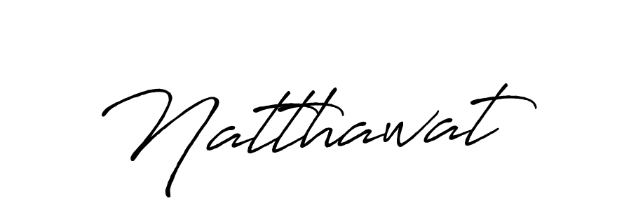 Create a beautiful signature design for name Natthawat. With this signature (Antro_Vectra_Bolder) fonts, you can make a handwritten signature for free. Natthawat signature style 7 images and pictures png