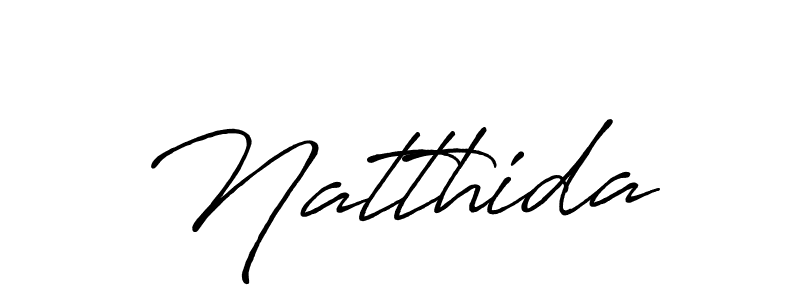 Create a beautiful signature design for name Natthida. With this signature (Antro_Vectra_Bolder) fonts, you can make a handwritten signature for free. Natthida signature style 7 images and pictures png