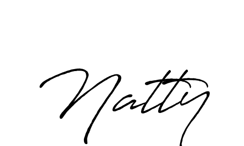 if you are searching for the best signature style for your name Natty. so please give up your signature search. here we have designed multiple signature styles  using Antro_Vectra_Bolder. Natty signature style 7 images and pictures png