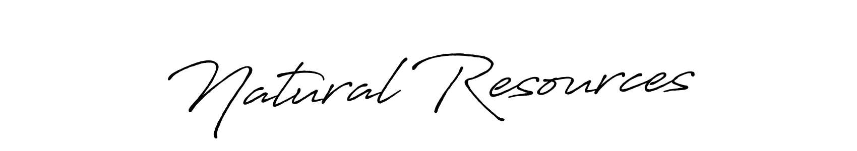 How to make Natural Resources signature? Antro_Vectra_Bolder is a professional autograph style. Create handwritten signature for Natural Resources name. Natural Resources signature style 7 images and pictures png