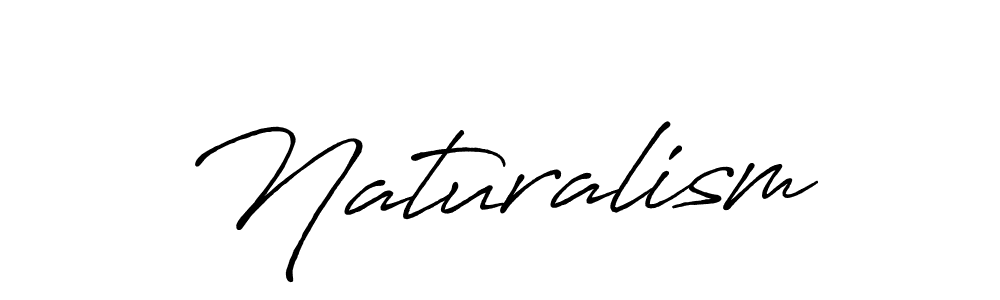How to make Naturalism signature? Antro_Vectra_Bolder is a professional autograph style. Create handwritten signature for Naturalism name. Naturalism signature style 7 images and pictures png