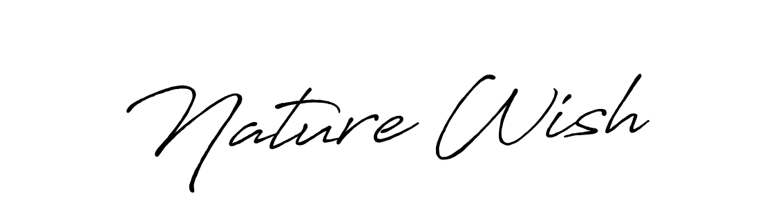 Antro_Vectra_Bolder is a professional signature style that is perfect for those who want to add a touch of class to their signature. It is also a great choice for those who want to make their signature more unique. Get Nature Wish name to fancy signature for free. Nature Wish signature style 7 images and pictures png