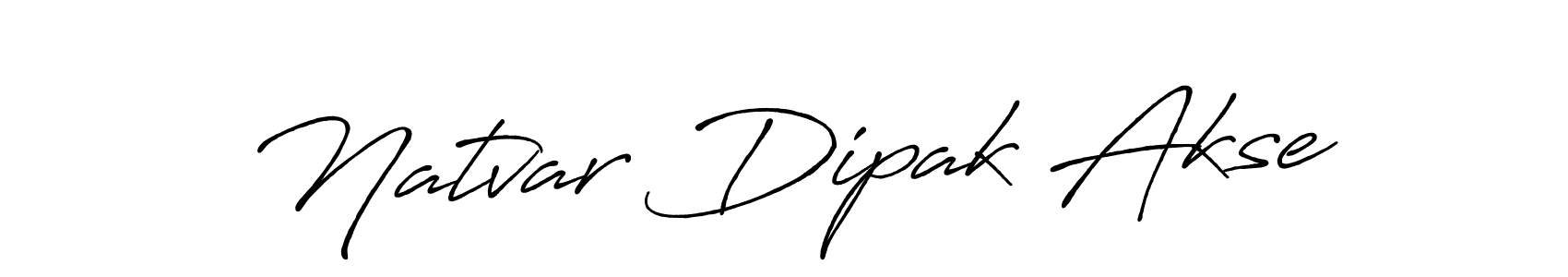 Design your own signature with our free online signature maker. With this signature software, you can create a handwritten (Antro_Vectra_Bolder) signature for name Natvar Dipak Akse. Natvar Dipak Akse signature style 7 images and pictures png