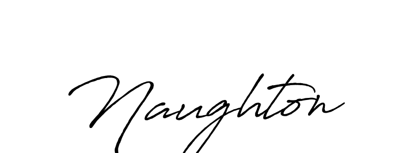 Create a beautiful signature design for name Naughton. With this signature (Antro_Vectra_Bolder) fonts, you can make a handwritten signature for free. Naughton signature style 7 images and pictures png