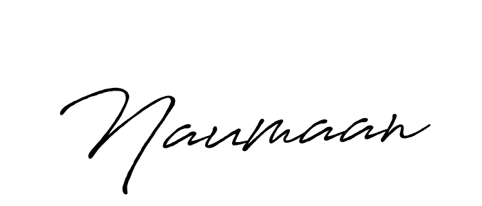 Create a beautiful signature design for name Naumaan. With this signature (Antro_Vectra_Bolder) fonts, you can make a handwritten signature for free. Naumaan signature style 7 images and pictures png