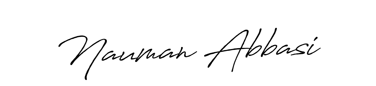 How to make Nauman Abbasi name signature. Use Antro_Vectra_Bolder style for creating short signs online. This is the latest handwritten sign. Nauman Abbasi signature style 7 images and pictures png