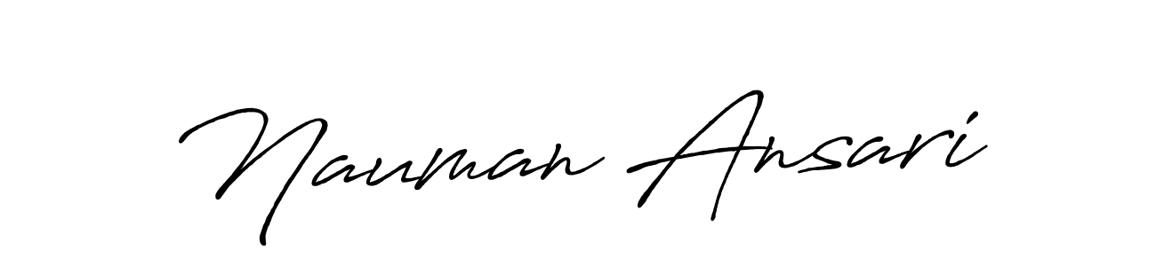 Also we have Nauman Ansari name is the best signature style. Create professional handwritten signature collection using Antro_Vectra_Bolder autograph style. Nauman Ansari signature style 7 images and pictures png