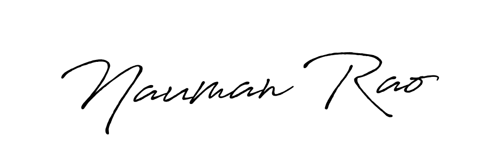 How to make Nauman Rao signature? Antro_Vectra_Bolder is a professional autograph style. Create handwritten signature for Nauman Rao name. Nauman Rao signature style 7 images and pictures png