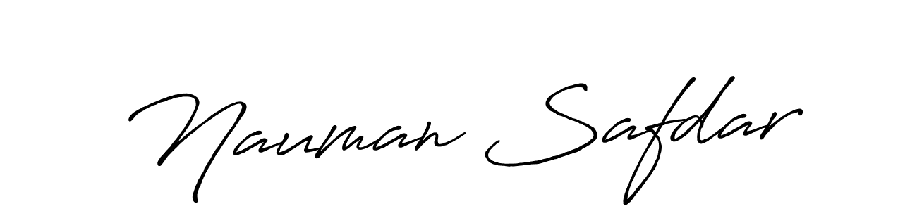 The best way (Antro_Vectra_Bolder) to make a short signature is to pick only two or three words in your name. The name Nauman Safdar include a total of six letters. For converting this name. Nauman Safdar signature style 7 images and pictures png