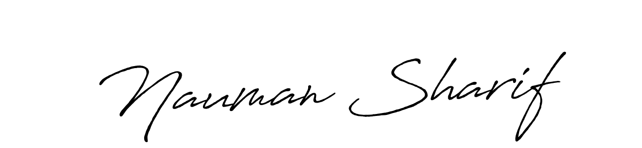 How to make Nauman Sharif signature? Antro_Vectra_Bolder is a professional autograph style. Create handwritten signature for Nauman Sharif name. Nauman Sharif signature style 7 images and pictures png