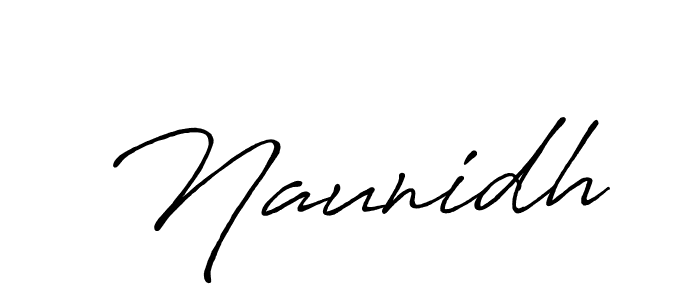 Make a beautiful signature design for name Naunidh. Use this online signature maker to create a handwritten signature for free. Naunidh signature style 7 images and pictures png