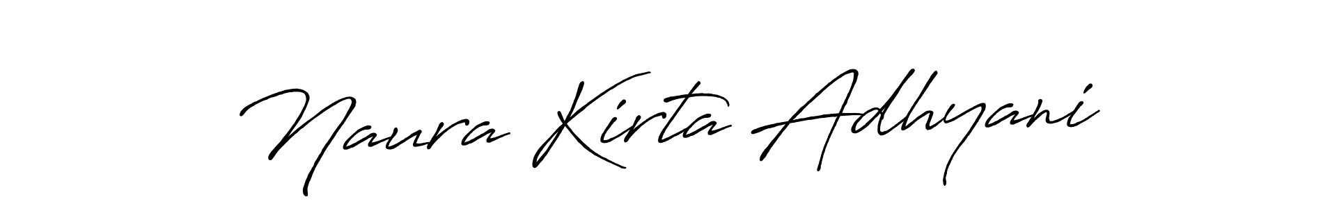 Once you've used our free online signature maker to create your best signature Antro_Vectra_Bolder style, it's time to enjoy all of the benefits that Naura Kirta Adhyani name signing documents. Naura Kirta Adhyani signature style 7 images and pictures png