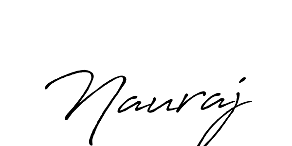 Also we have Nauraj name is the best signature style. Create professional handwritten signature collection using Antro_Vectra_Bolder autograph style. Nauraj signature style 7 images and pictures png