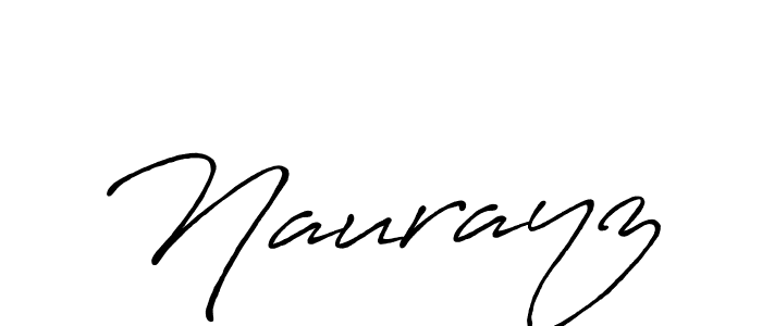 Naurayz stylish signature style. Best Handwritten Sign (Antro_Vectra_Bolder) for my name. Handwritten Signature Collection Ideas for my name Naurayz. Naurayz signature style 7 images and pictures png