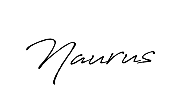 Design your own signature with our free online signature maker. With this signature software, you can create a handwritten (Antro_Vectra_Bolder) signature for name Naurus. Naurus signature style 7 images and pictures png