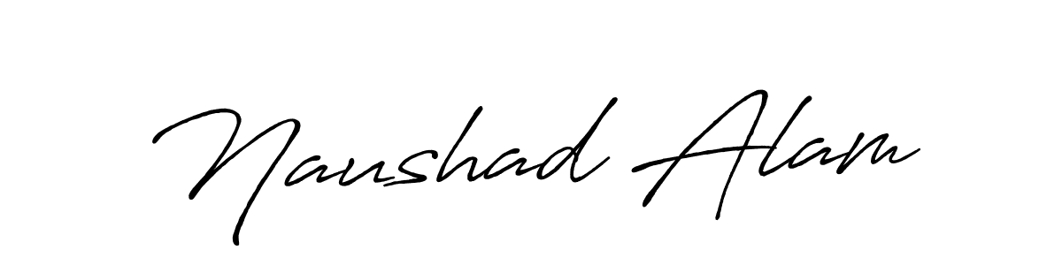 Naushad Alam stylish signature style. Best Handwritten Sign (Antro_Vectra_Bolder) for my name. Handwritten Signature Collection Ideas for my name Naushad Alam. Naushad Alam signature style 7 images and pictures png