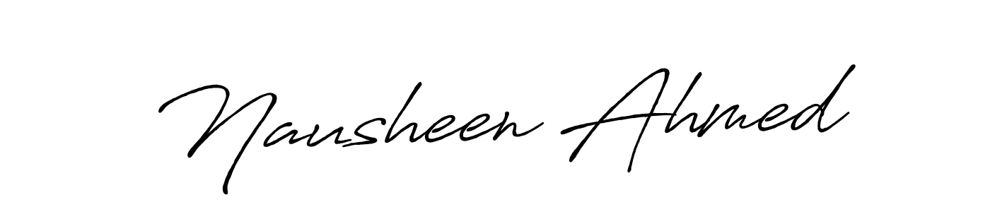 This is the best signature style for the Nausheen Ahmed name. Also you like these signature font (Antro_Vectra_Bolder). Mix name signature. Nausheen Ahmed signature style 7 images and pictures png