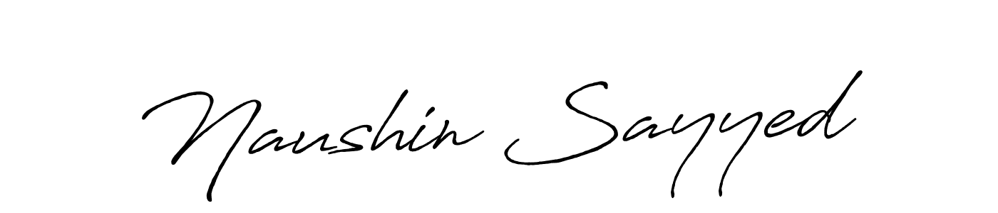 How to make Naushin Sayyed signature? Antro_Vectra_Bolder is a professional autograph style. Create handwritten signature for Naushin Sayyed name. Naushin Sayyed signature style 7 images and pictures png