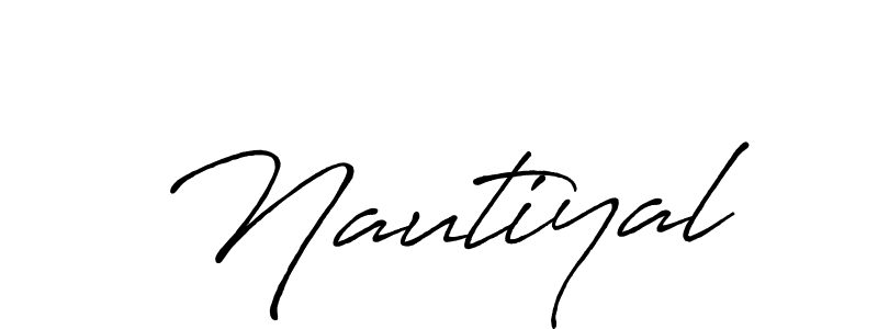 Nautiyal stylish signature style. Best Handwritten Sign (Antro_Vectra_Bolder) for my name. Handwritten Signature Collection Ideas for my name Nautiyal. Nautiyal signature style 7 images and pictures png