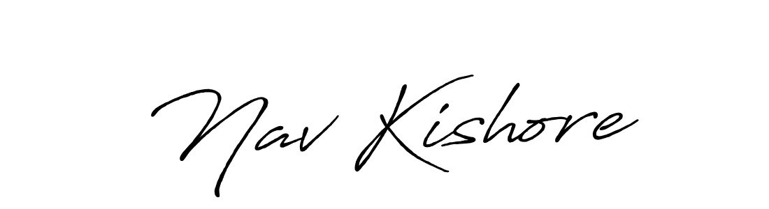 It looks lik you need a new signature style for name Nav Kishore. Design unique handwritten (Antro_Vectra_Bolder) signature with our free signature maker in just a few clicks. Nav Kishore signature style 7 images and pictures png